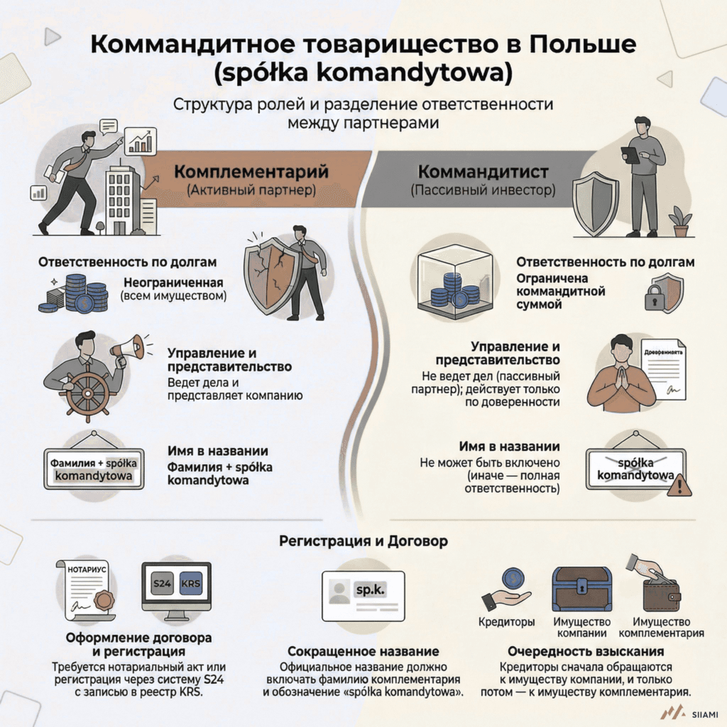 коммандитное товарищество в Польше
