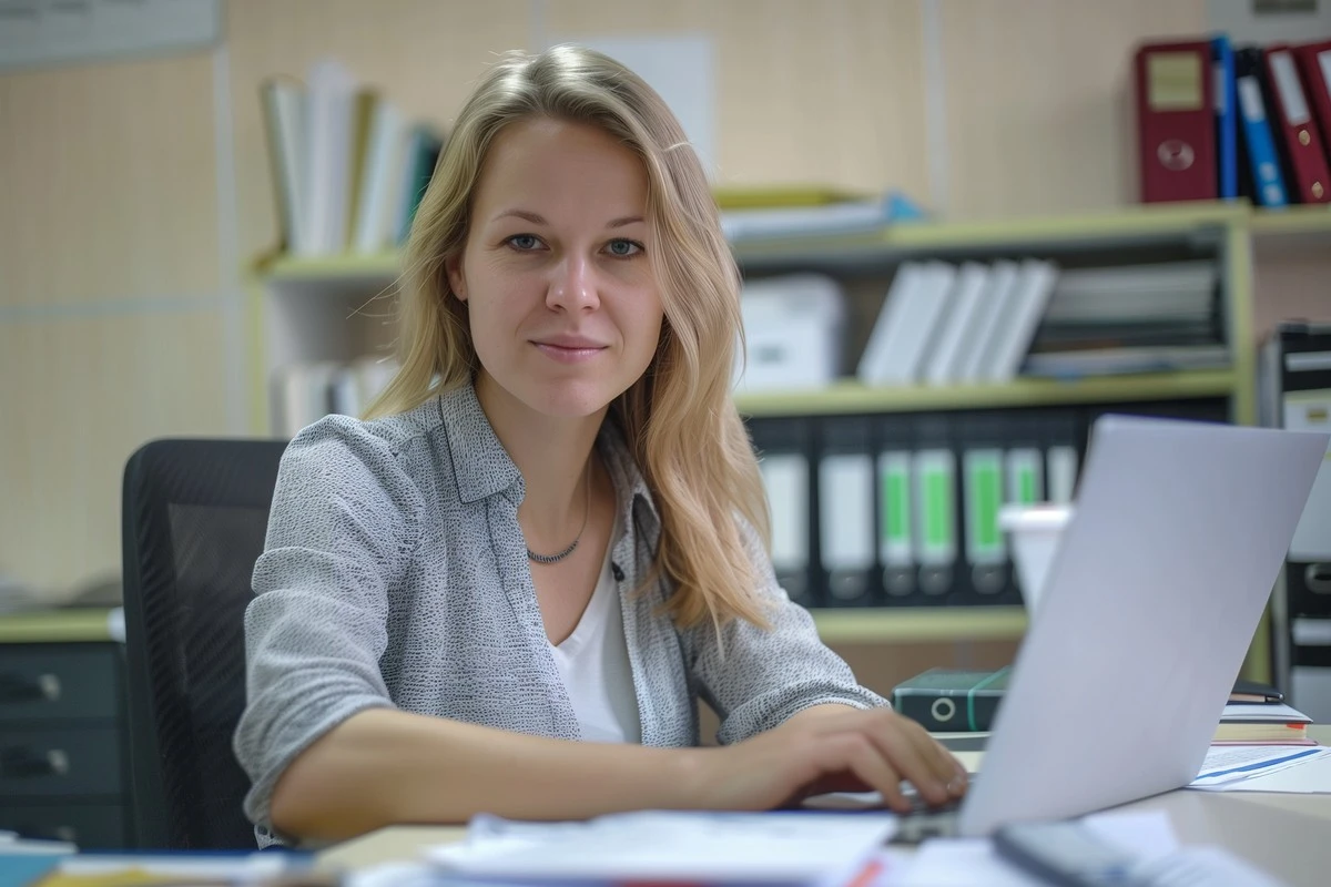 Бухгалтер рассчитывает рылчалт в Польше.